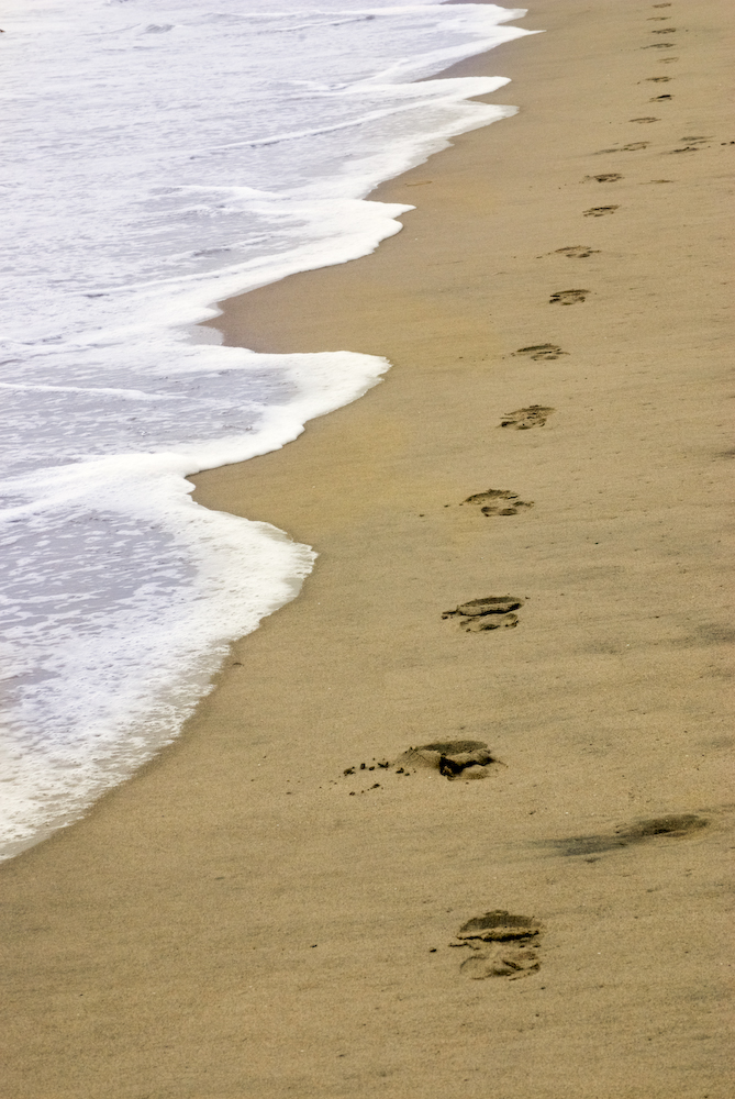 Foto: cc by Tom Rydquist Footprints in the Sand